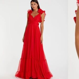 Mac Duggal red dress